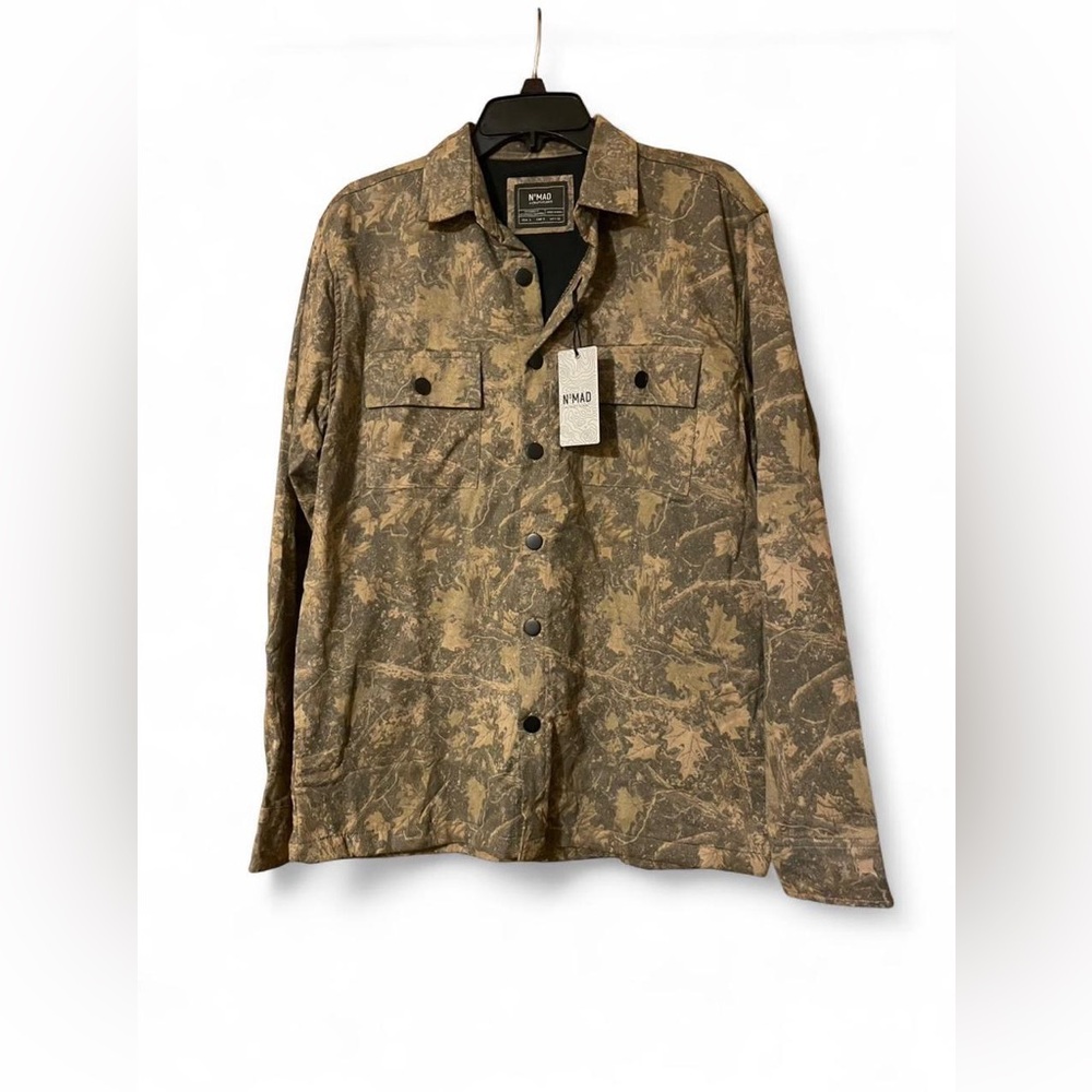 Nomad Men's Brown Patterned Shirt Jacket